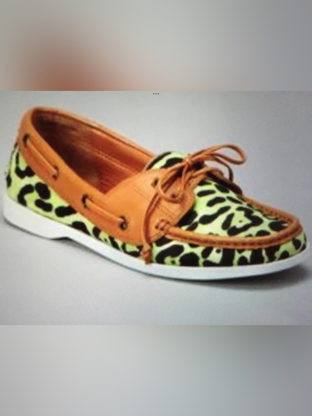 NEW RACHEL ROY Green Cheetah Leopard Material TYUANA LOAFER boat Shoes 8.5 M NIB